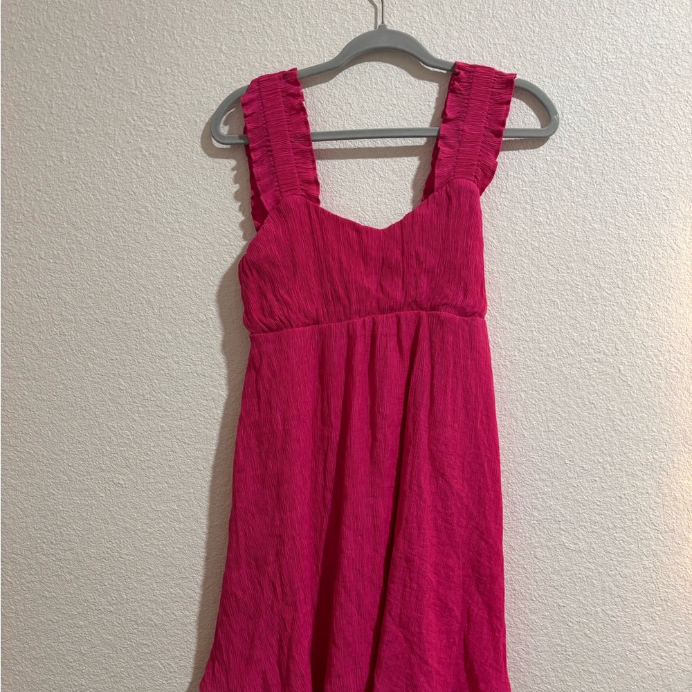Altar'd State Pink Ruched Sundress for Cocktail